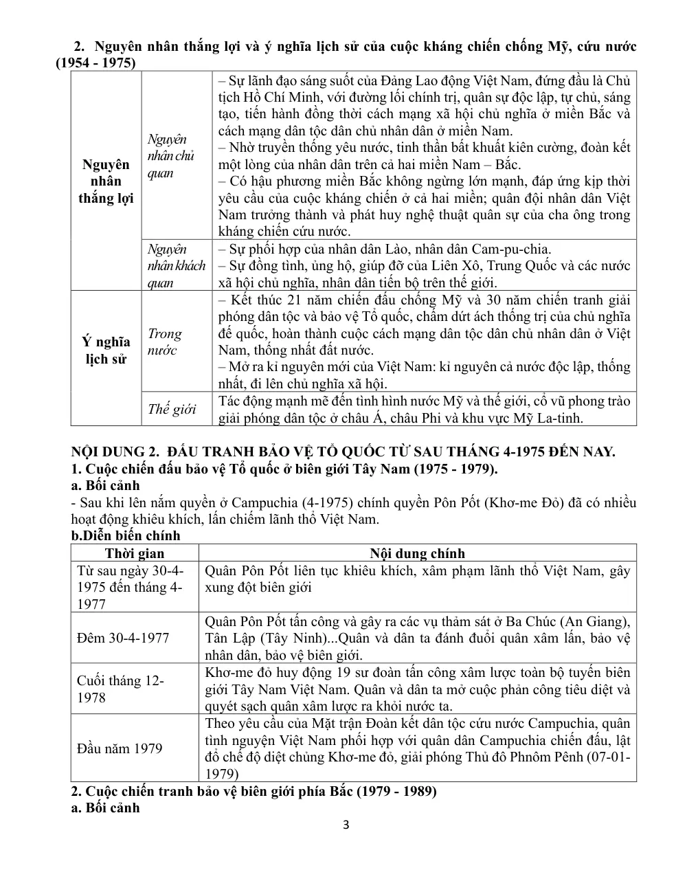Đề cương ôn tập Học kì 2 Lịch sử 12 năm 2024-2025 trường THPT Đào Sơn Tây (TP Hồ Chí Minh) - trang 3