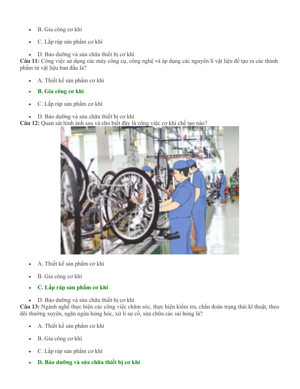 Đề cương ôn tập Học kì 1 Công nghệ Công nghiệp 11 năm 2025-2026 trường THPT Hàn Thuyên (Bắc Ninh) - trang 7