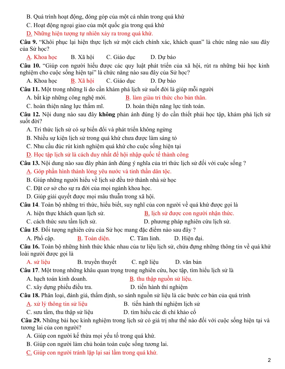 Đề cương ôn tập Học kì 1 Lịch sử 10 năm 2025-2026 trường THPT An Khánh (Cần Thơ) - trang 2