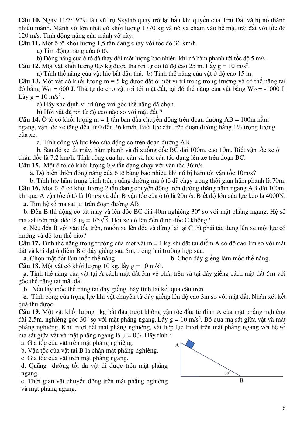 Đề cương ôn tập Giữa kì 2 Vật lí 10 năm 2023-2024 trường THPT Hoàng Văn Thụ (Hà Nội) - trang 6