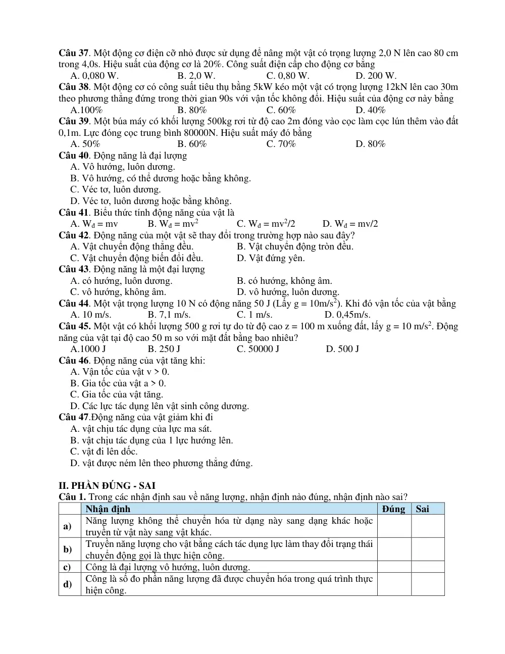 Đề cương ôn tập Giữa kì 2 Vật lí 10 năm 2025-2026 trường THPT Bùi Thị Xuân (Đà Lạt) - trang 4