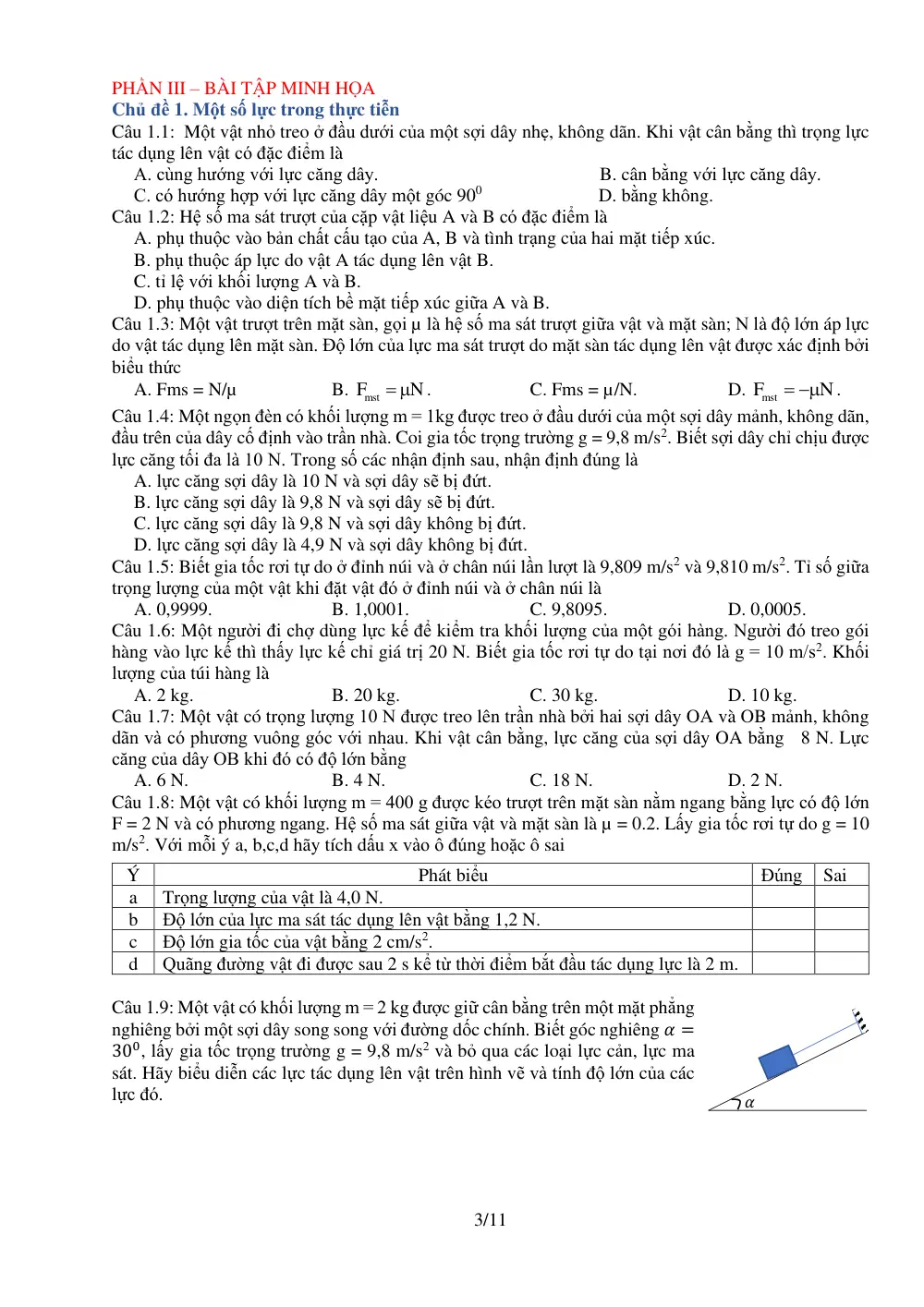 Đề cương ôn tập Học kì 2 Vật lí 10 năm 2025-2026 trường THPT Trần Phú (Hà Nội) - trang 3