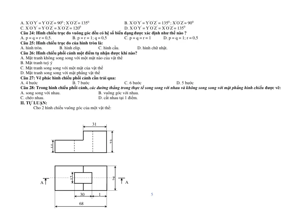 Đề cương ôn tập Học kì 1 Công nghệ Công nghiệp 10 năm 2023-2024 trường THPT Hoàng Văn Thụ (Hà Nội) - trang 5