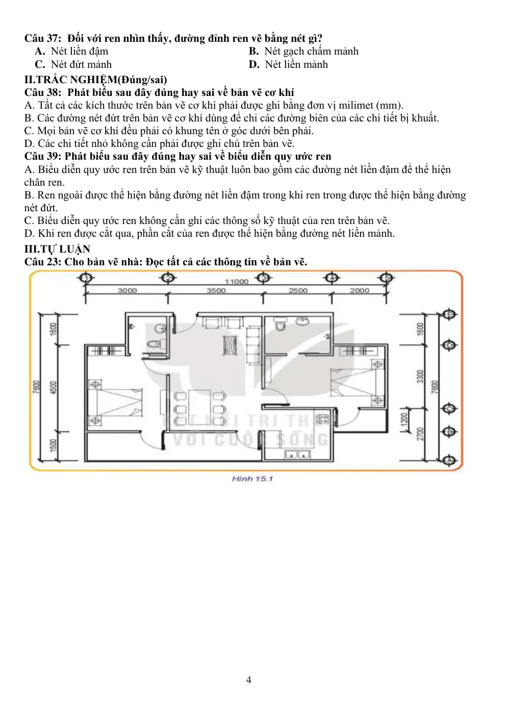 Đề cương ôn tập Giữa kì 2 Công nghệ Công nghiệp 10 năm 2024-2025 trường THPT A Túc (Quảng Trị) - trang 4