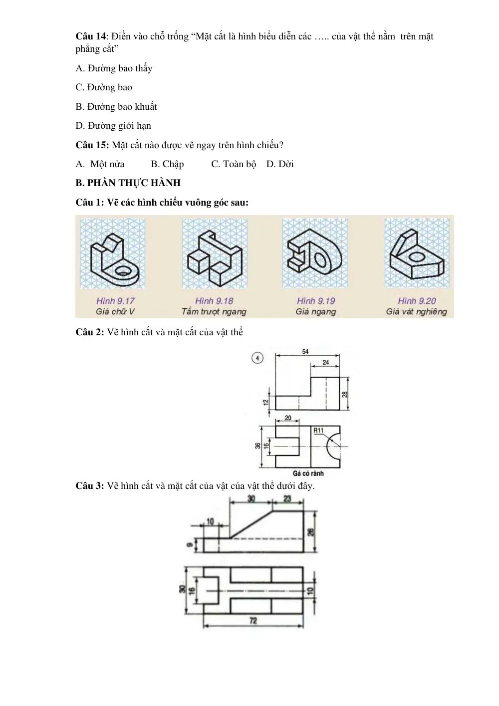 Đề cương ôn tập Giữa kì 2 Công nghệ Công nghiệp 10 năm 2024-2025 trường THPT Trần Phú (Hà Nội) - trang 3