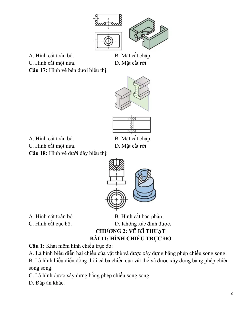 Đề cương ôn tập Giữa kì 2 Công nghệ Công nghiệp 10 năm 2023-2024 trường THPT Đào Sơn Tây (TP Hồ Chí Minh) - trang 8