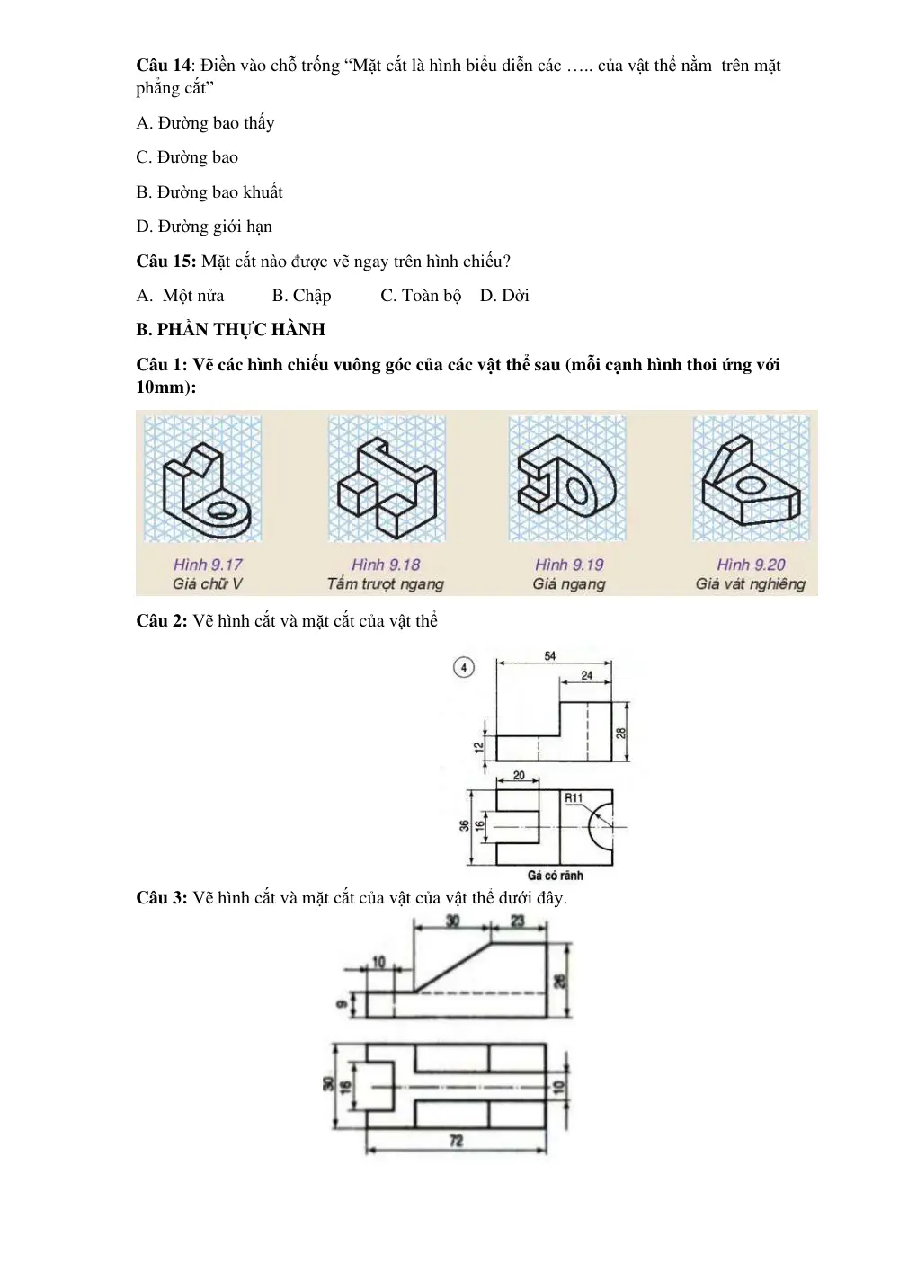 Đề cương ôn tập Giữa kì 2 Công nghệ Công nghiệp 10 năm 2023-2024 trường THPT Trần Phú (Hà Nội) - trang 3
