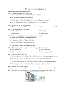 Trang đầu Đề cương ôn tập Học kì 2 Công nghệ Công nghiệp 10 năm 2024-2025 trường THPT A Túc (Quảng Trị)