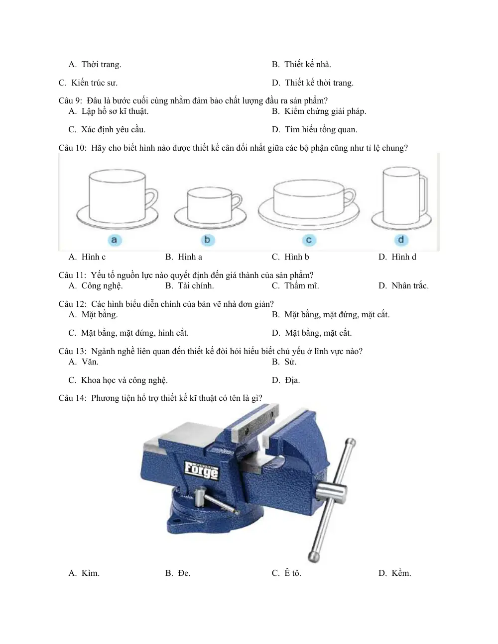 Đề cương ôn tập Học kì 2 Công nghệ Công nghiệp 10 năm 2024-2025 trường THPT A Túc (Quảng Trị) - trang 2