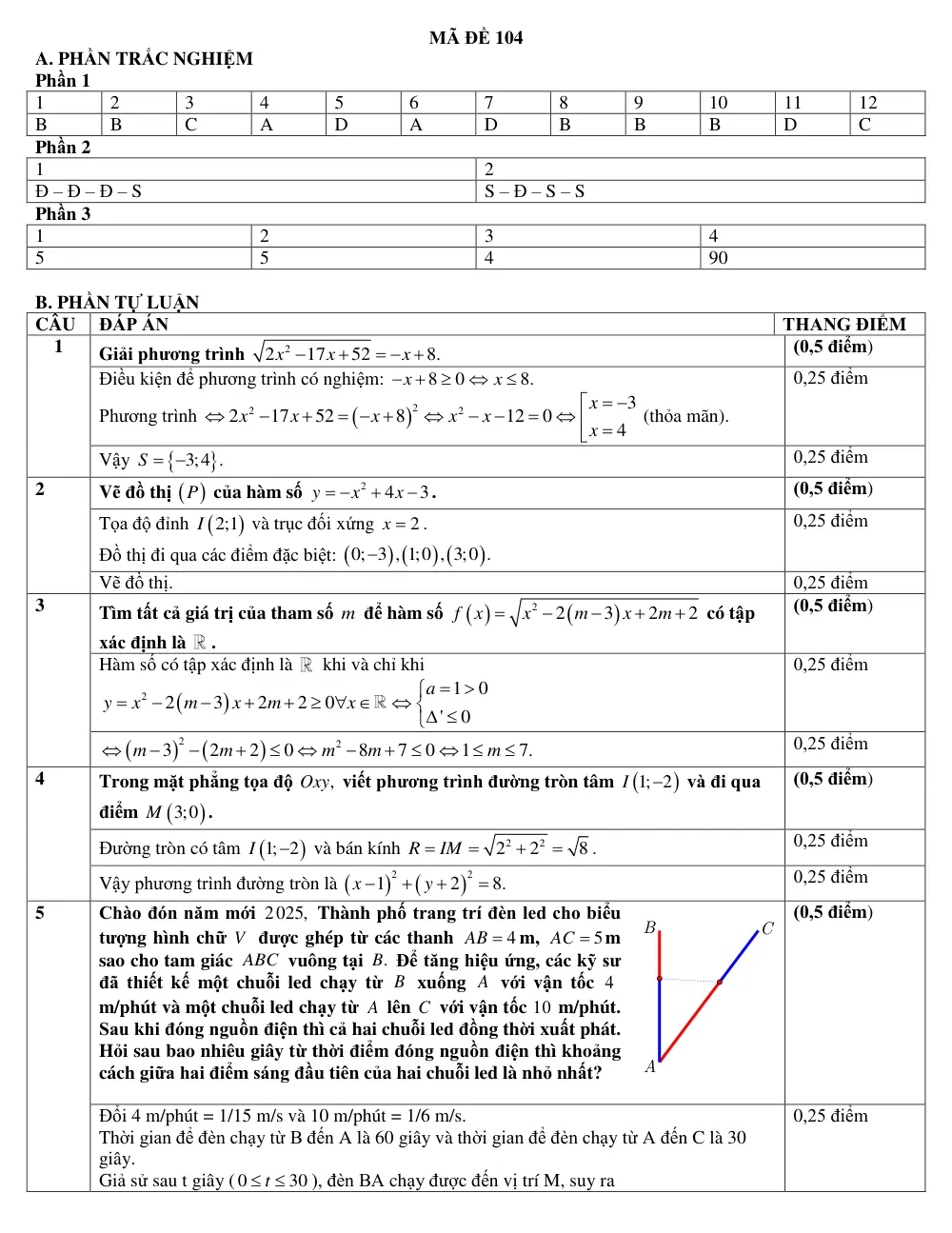 Đề thi Giữa kì 2 Toán 10 năm 2024-2025 trường THPT Thị xã Quảng Trị (Quảng Trị) - trang 11