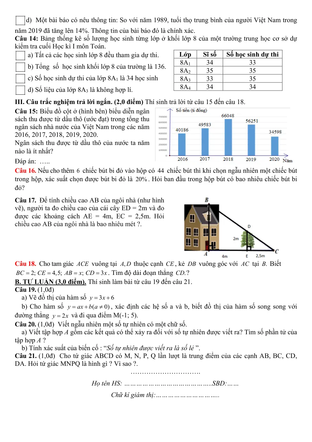 Đề thi Giữa kì 2 Toán 8 năm 2024-2025 trường THCS Hoài Thanh (Bình Định) - trang 12
