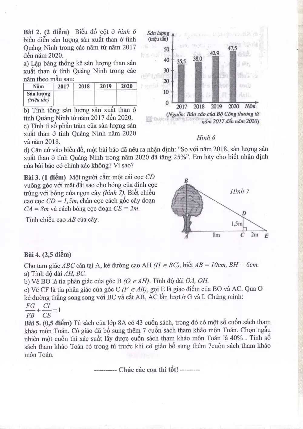 Đề thi Giữa kì 2 Toán 8 năm 2024-2025 trường THCS Ngọc Lâm (Hà Nội) - trang 3