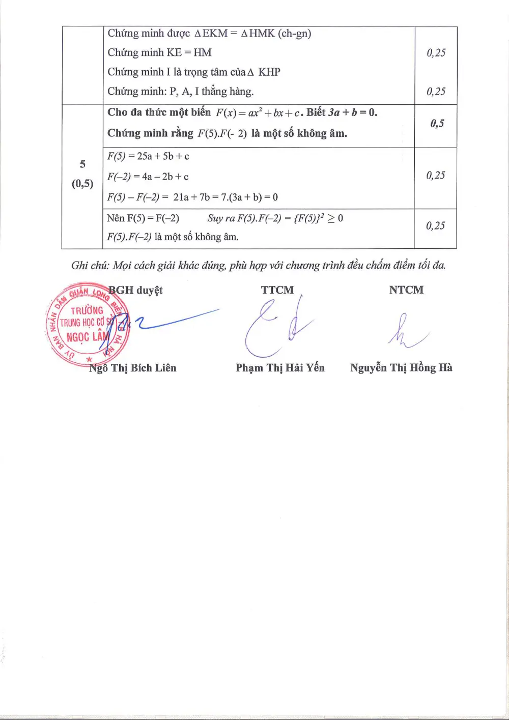 Đề thi Học kì 2 Toán 7 năm 2024-2025 trường THCS Ngọc Lâm (Hà Nội) - trang 10