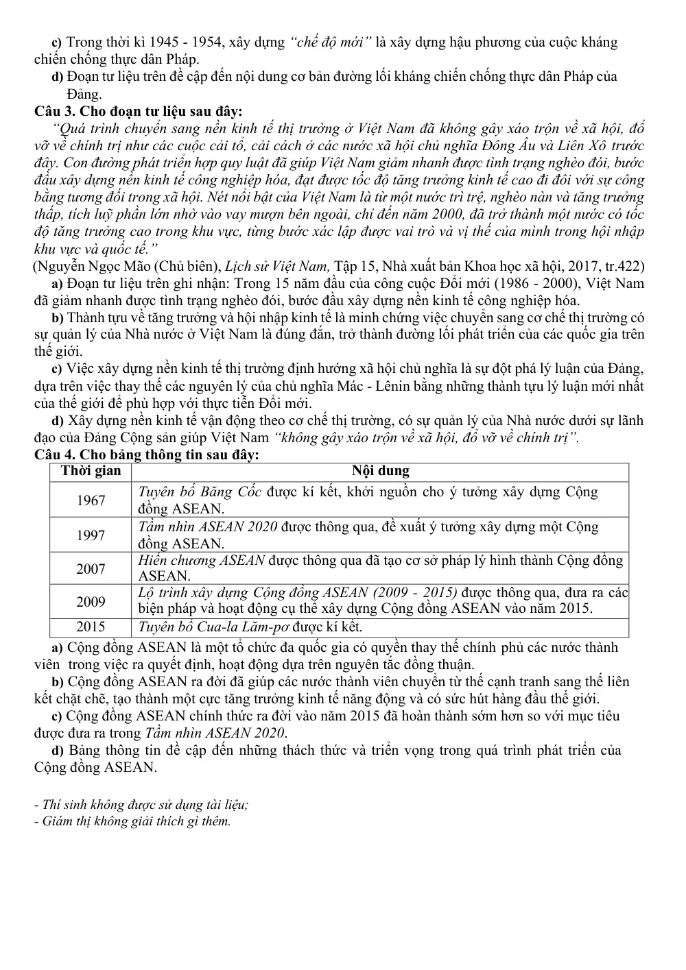 Đề thi thử Tốt nghiệp THPT Lịch sử 2025-2026 Sở Thái Nguyên (lần 1 - chẵn) - trang 4