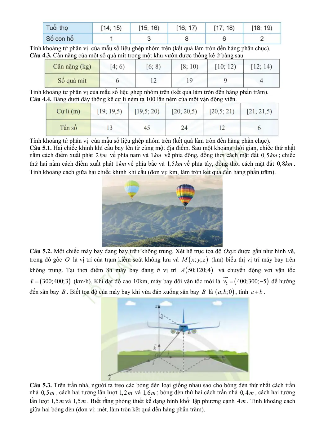 Đề cương ôn tập Học kì 1 Toán 12 trường THPT Hướng Hóa (Quảng Trị) năm 2025-2026 - trang 20