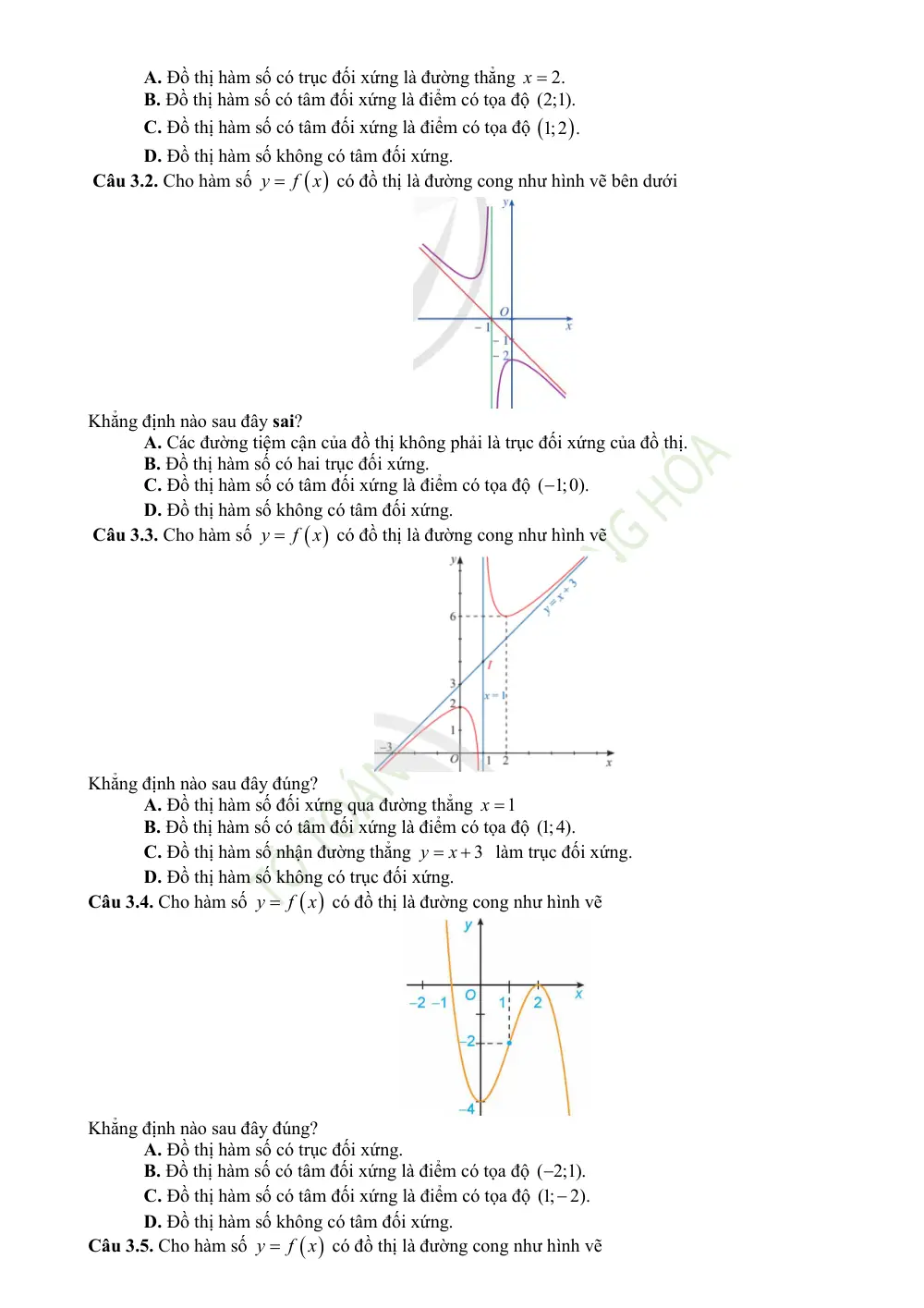 Đề cương ôn tập Học kì 1 Toán 12 trường THPT Hướng Hóa (Quảng Trị) năm 2025-2026 - trang 8