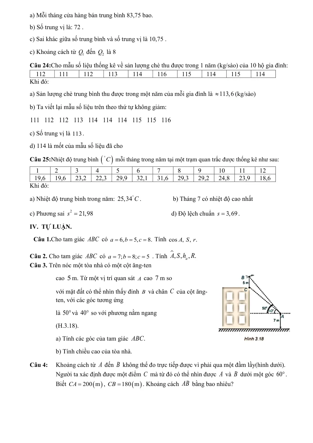 Đề cương ôn tập Học kì 1 Toán 10 trường THPT Đức Trọng (Lâm Đồng) năm 2025-2026 - trang 19
