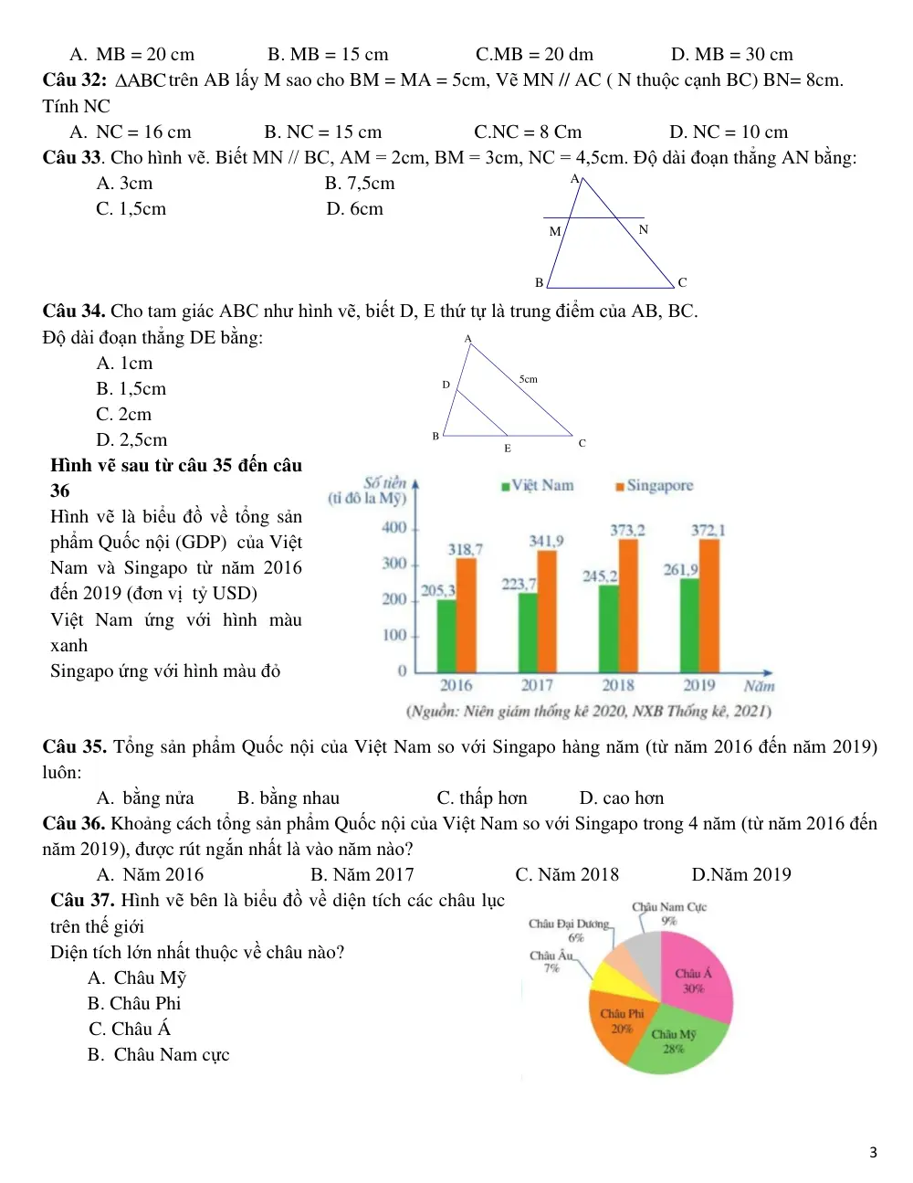 Đề cương ôn tập Học kì 1 Toán 8 năm 2025-2026 trường THCS Phan Đình Phùng (Đà Nẵng) - trang 3