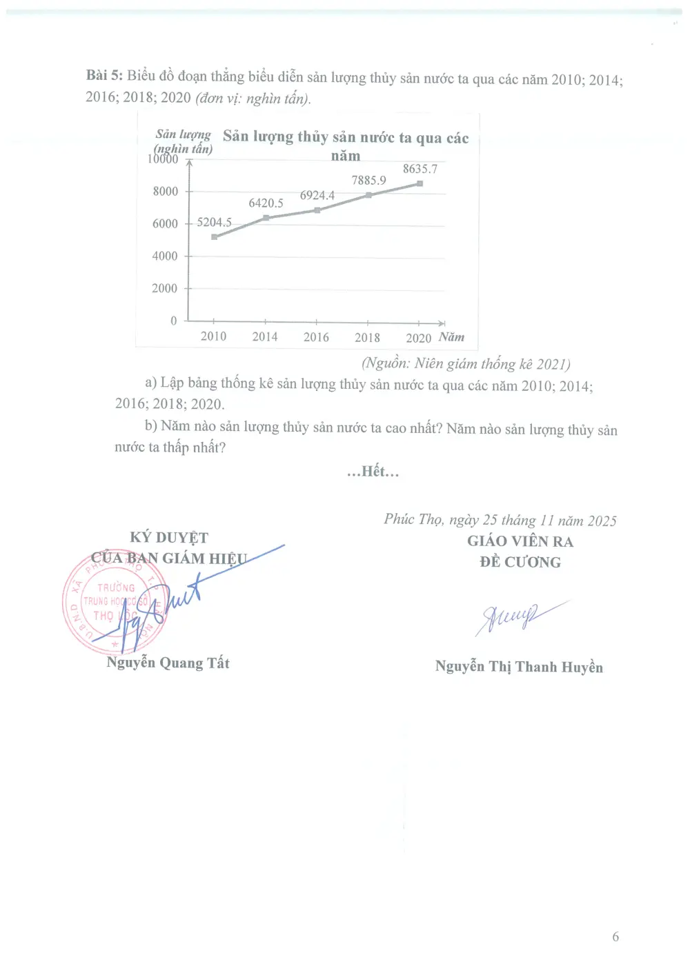 Đề cương ôn tập Học kì 1 Toán 8 năm 2025-2026 trường THCS Thọ Lộc (Hà Nội) - trang 6