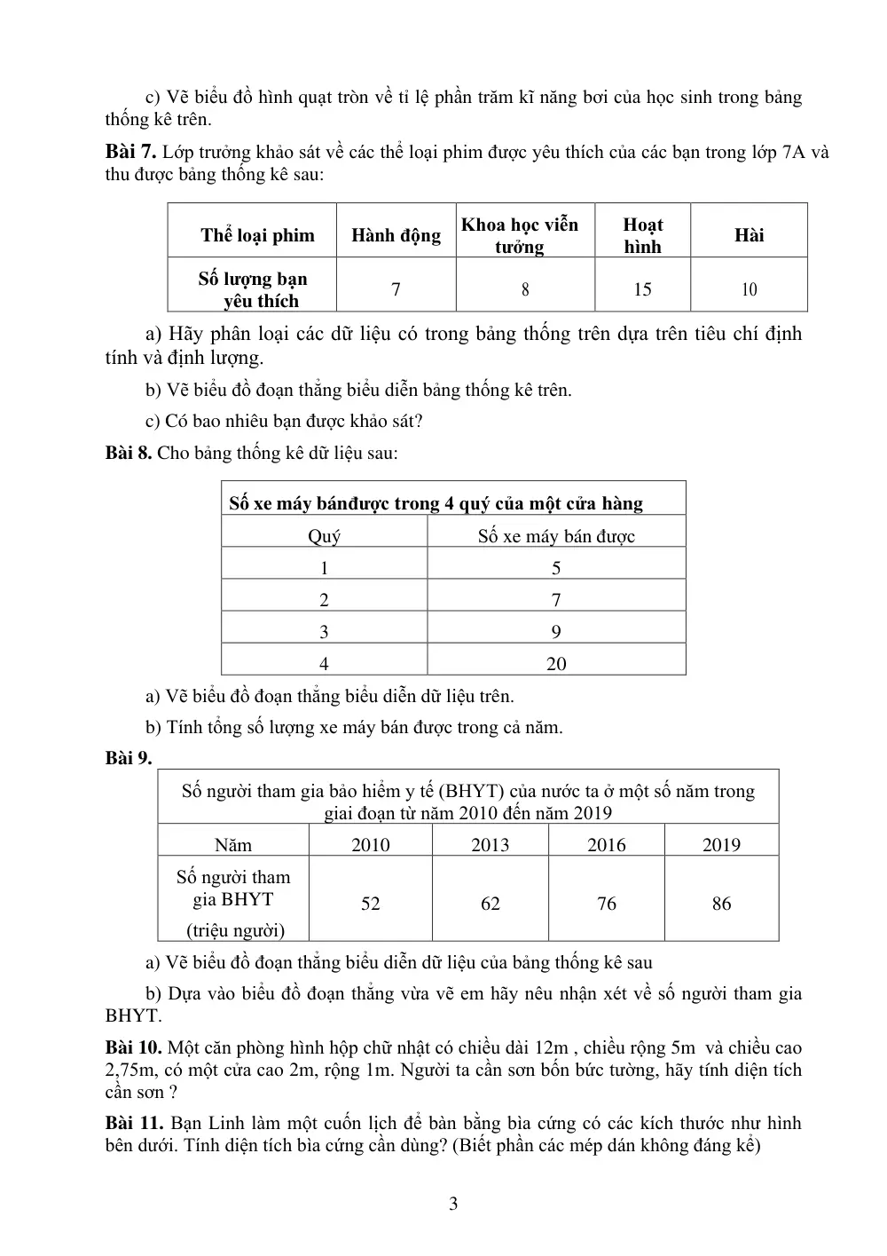 Đề cương ôn tập Học kì 1 Toán 7 năm 2025-2026 trường THCS Long Toàn (TP Hồ Chí Minh) - trang 3