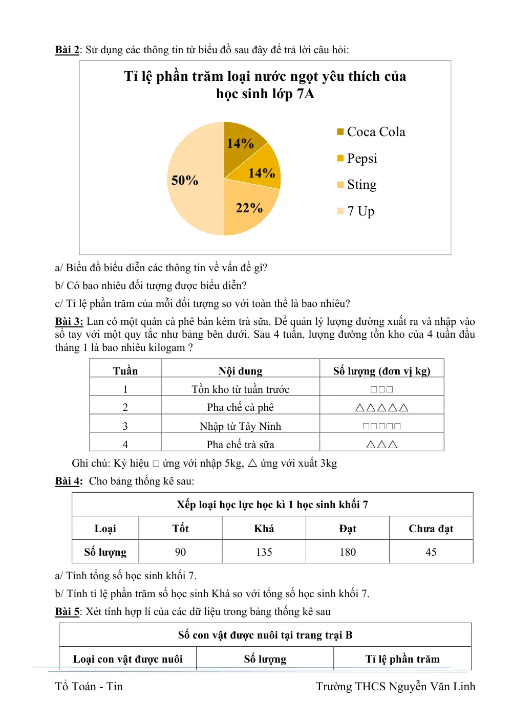 Đề cương ôn tập Học kì 1 Toán 7 năm 2025-2026 trường THCS Nguyễn Văn Linh (TP Hồ Chí Minh) - trang 7