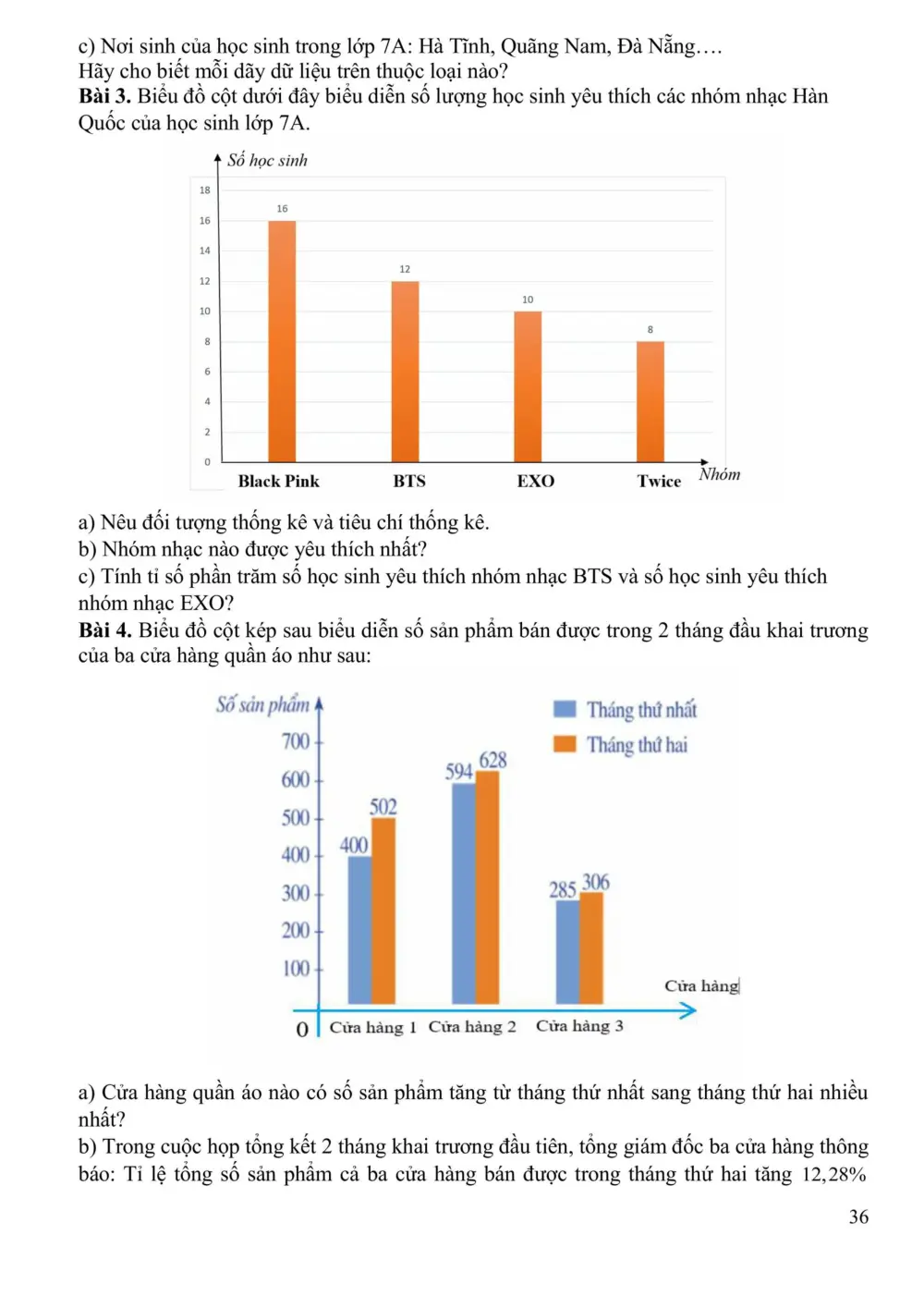 Đề cương ôn tập Giữa kì 2 Toán 7 năm 2025-2026 trường THCS Ngọc Thụy (Hà Nội) - trang 2