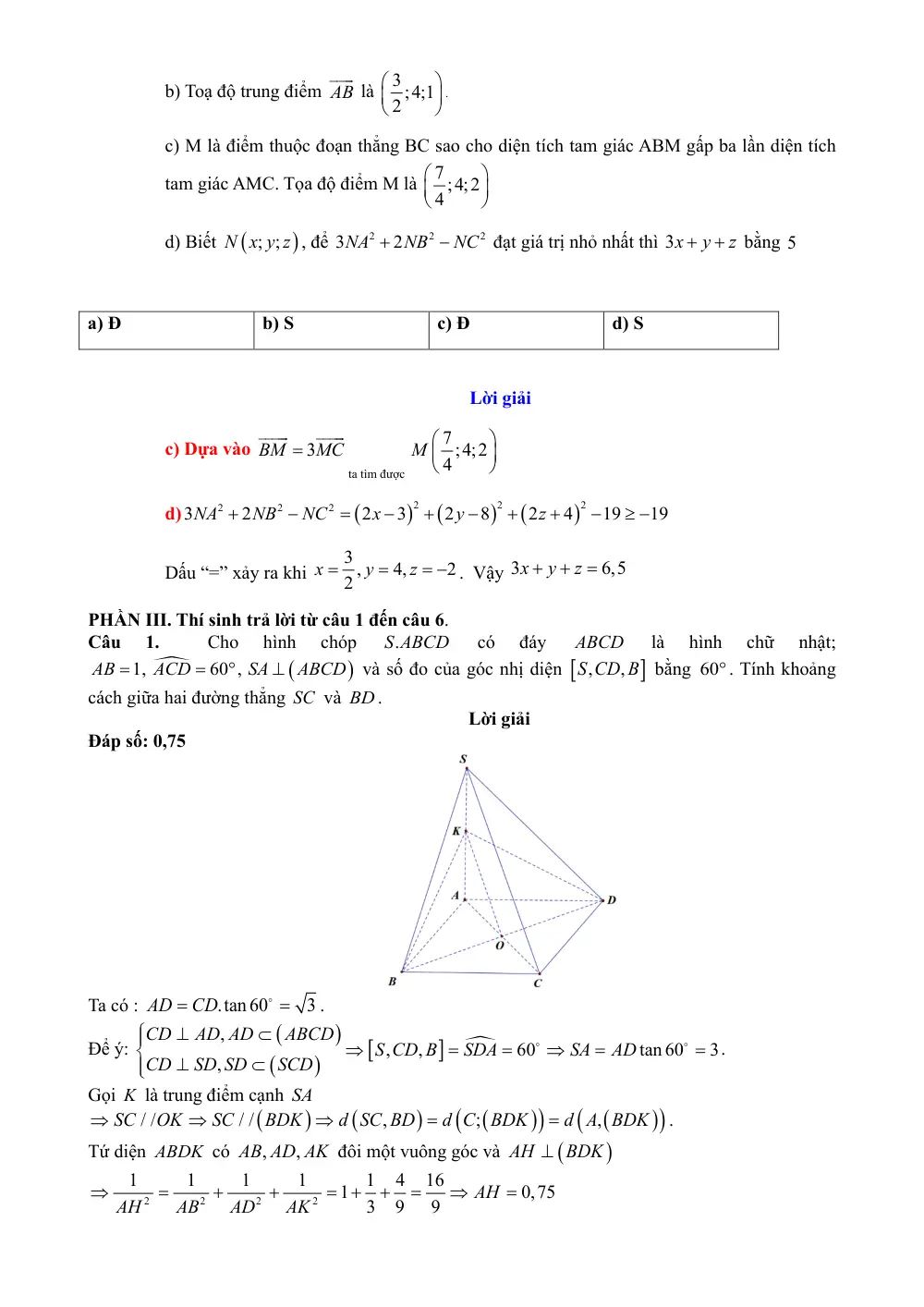 Đề thi thử Tốt nghiệp THPT Toán (lần 2) 2025-2026 trường THPT Thạch Thành 1 (Thanh Hóa) - trang 12