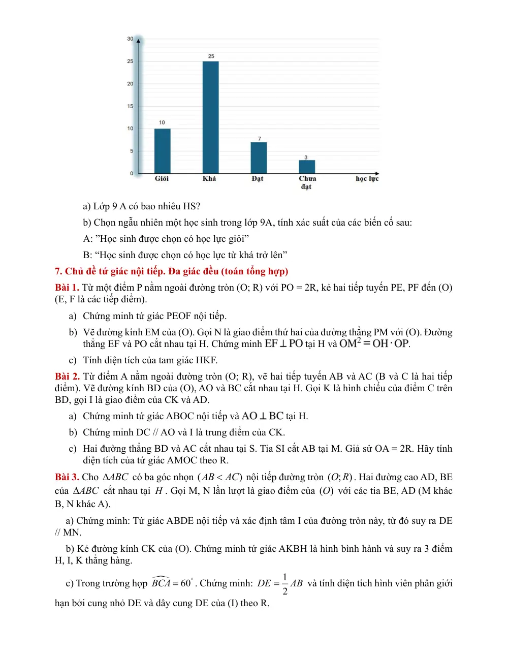 Đề cương ôn tập Học kì 2 Toán 9 trường THCS Hoàng Hoa Thám (TP Hồ Chí Minh) năm 2025-2026 - trang 12