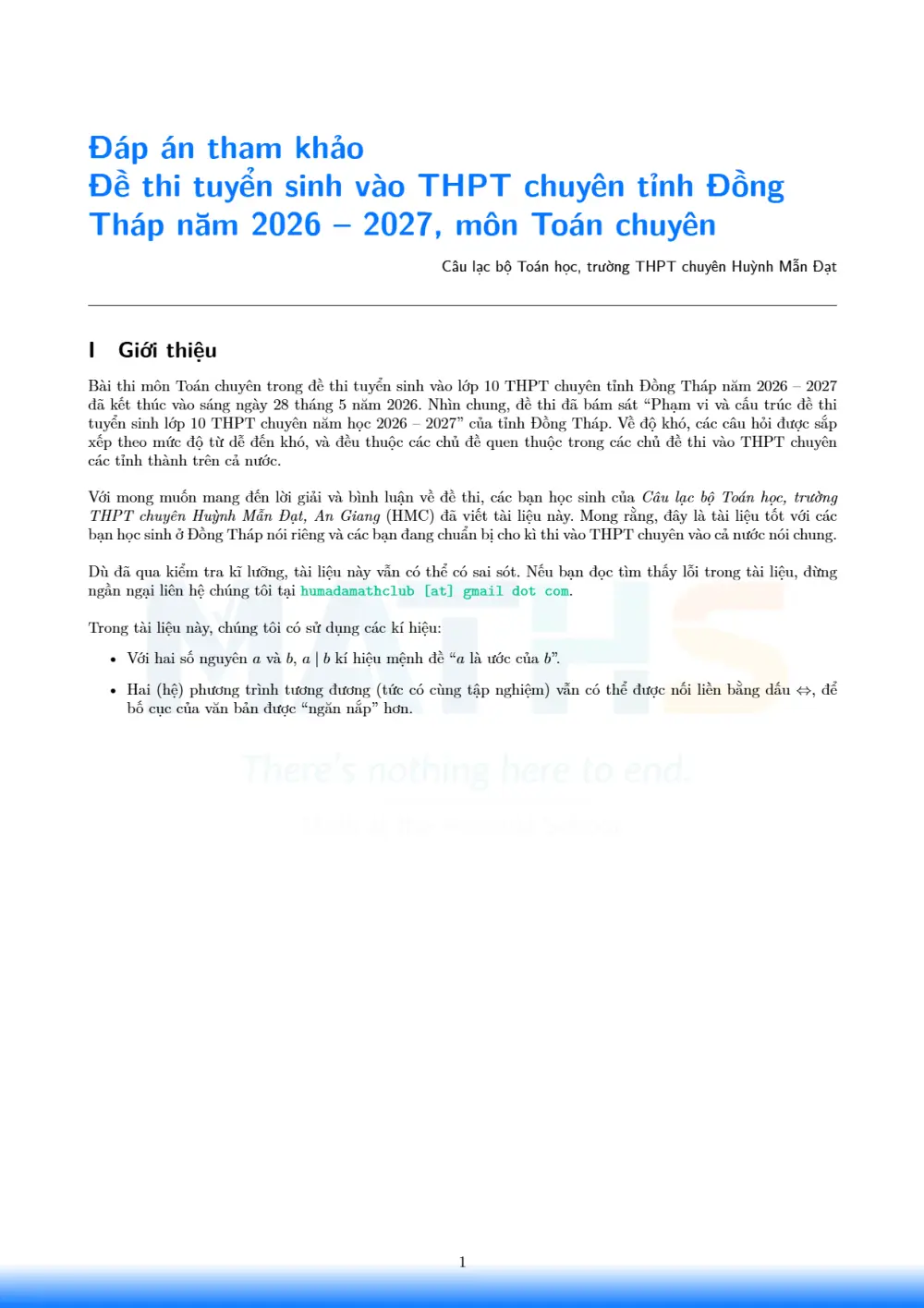 Đề thi thử Toán vào lớp 10 (chuyên) năm 2026-2027 Sở Đồng Tháp - trang 3