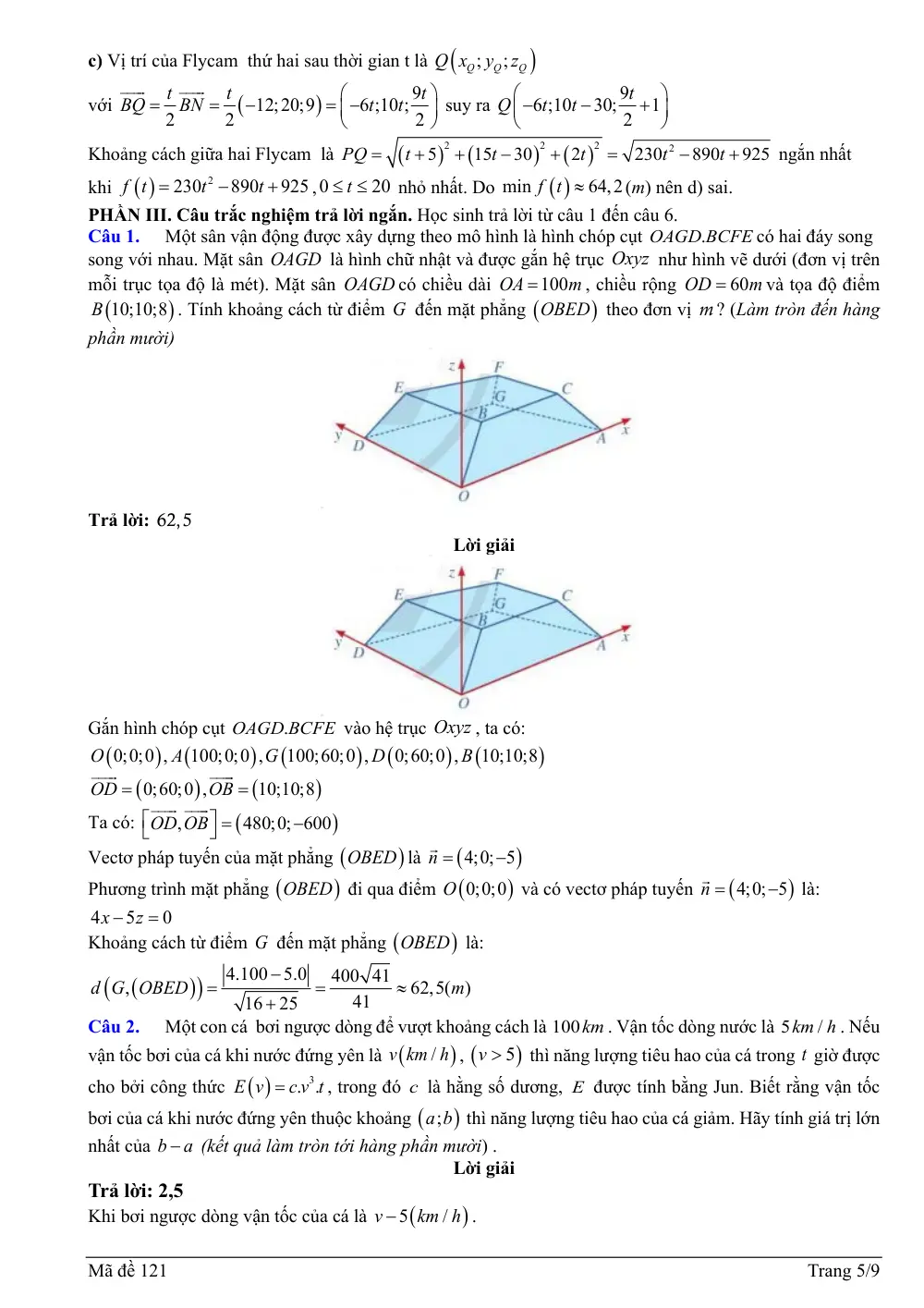 Đề thi thử Tốt nghiệp THPT Toán 2025-2026 trường THPT Thọ Xuân 5 (Thanh Hóa) - trang 9