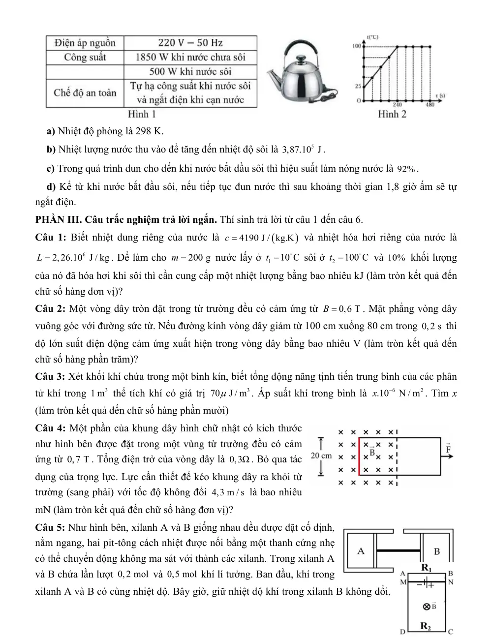 Đề thi thử Tốt nghiệp THPT Vật Lí 2025 - 2026 trường THCS-THPT Nguyễn Khuyến - Lê Thánh Tông (TP Hồ Chí Minh) - trang 6