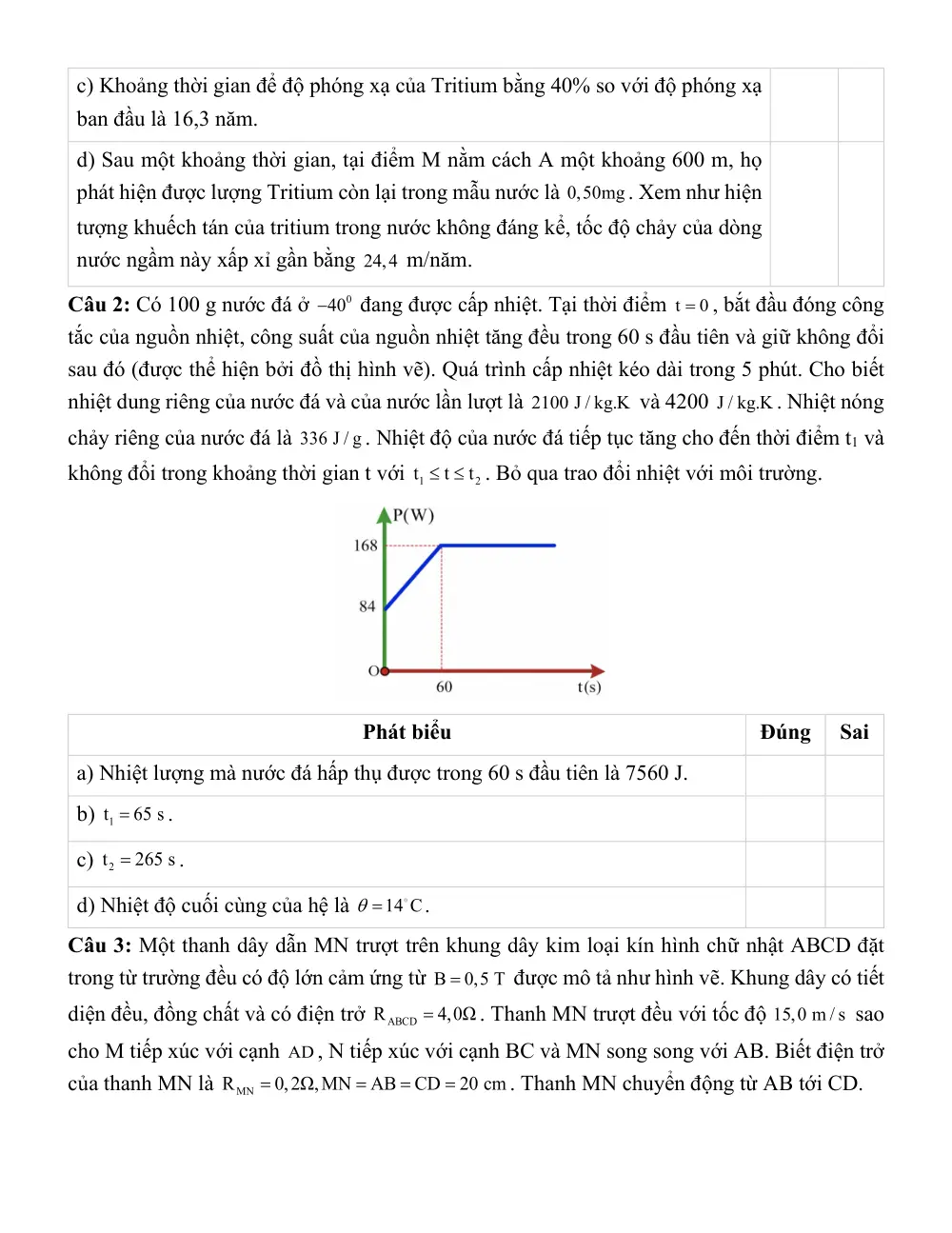 Đề thi thử Tốt nghiệp THPT Vật Lí 2025 - 2026 trường THPT chuyên KHTN (Hà Nội) - trang 5