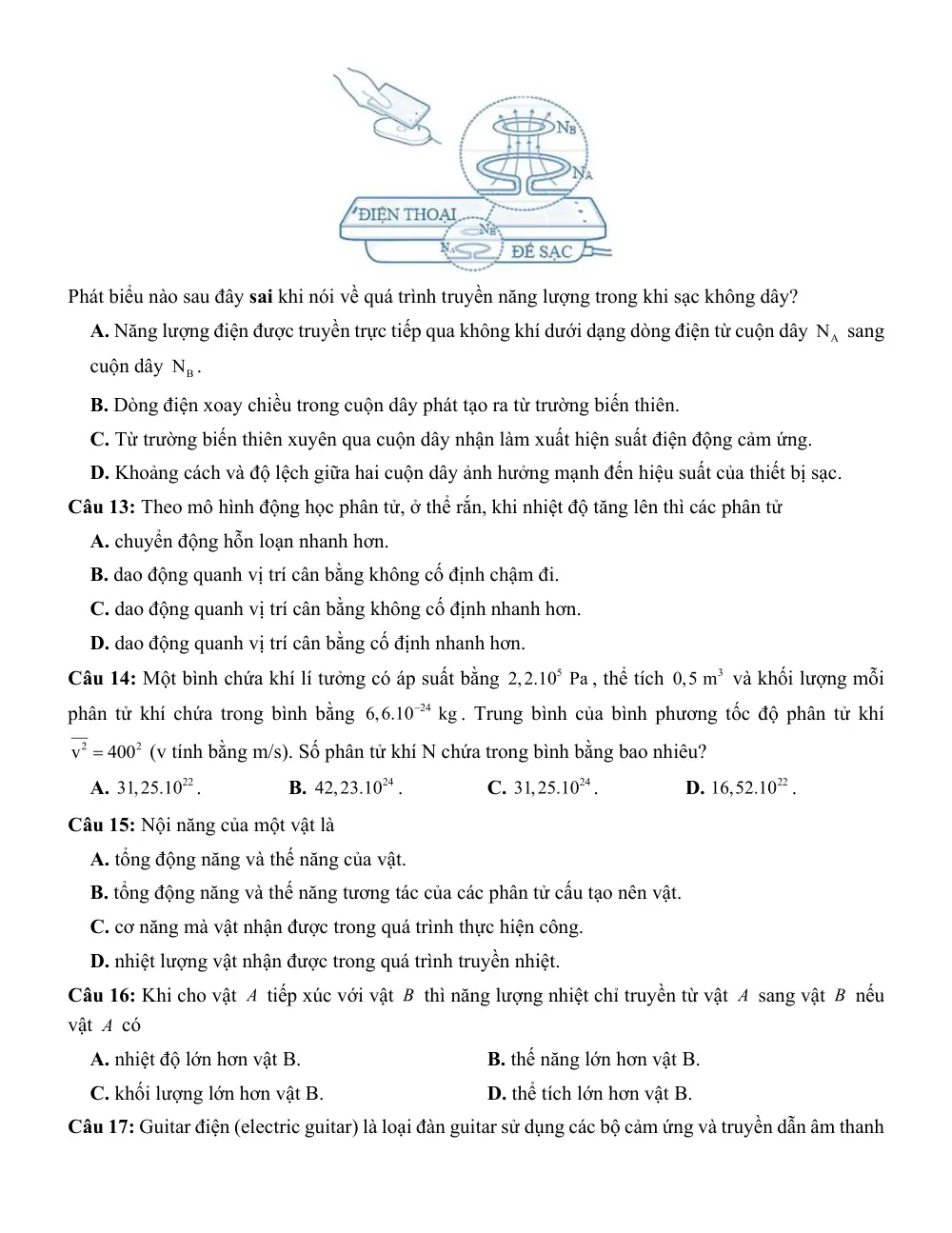 Đề thi thử Tốt nghiệp THPT Vật Lí 2025 - 2026 Cụm chuyên môn số 10 (lần 1) (Hải Phòng) - trang 4