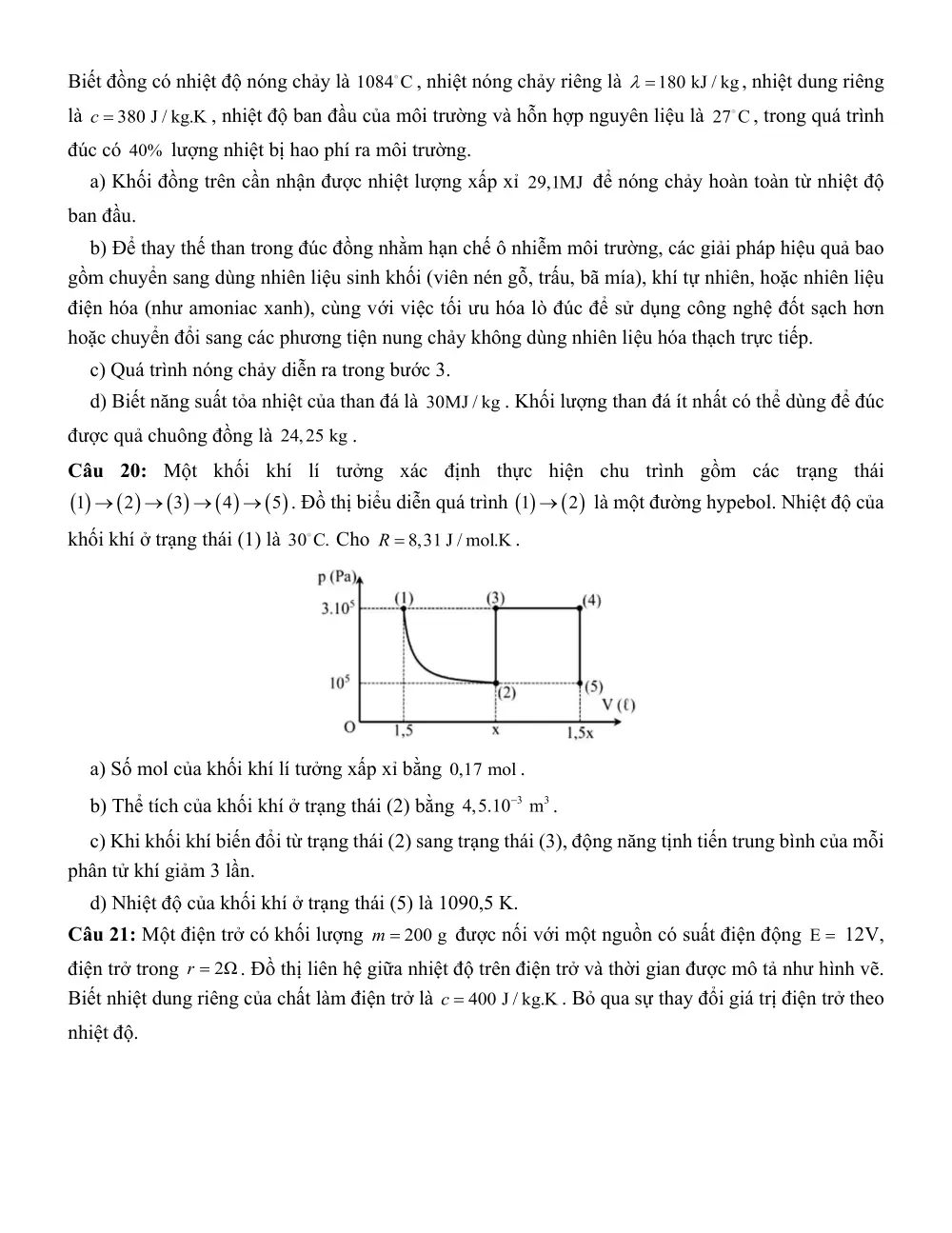 Đề thi thử Tốt nghiệp THPT Vật Lí 2025 - 2026 trường THPT Phan Đăng Lưu (Huế) - trang 5