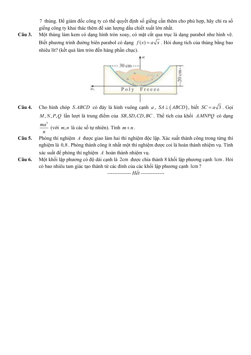 Đề thi thử Tốt nghiệp THPT Toán 2025-2026 Cụm trường THPT (Hưng Yên) - trang 4