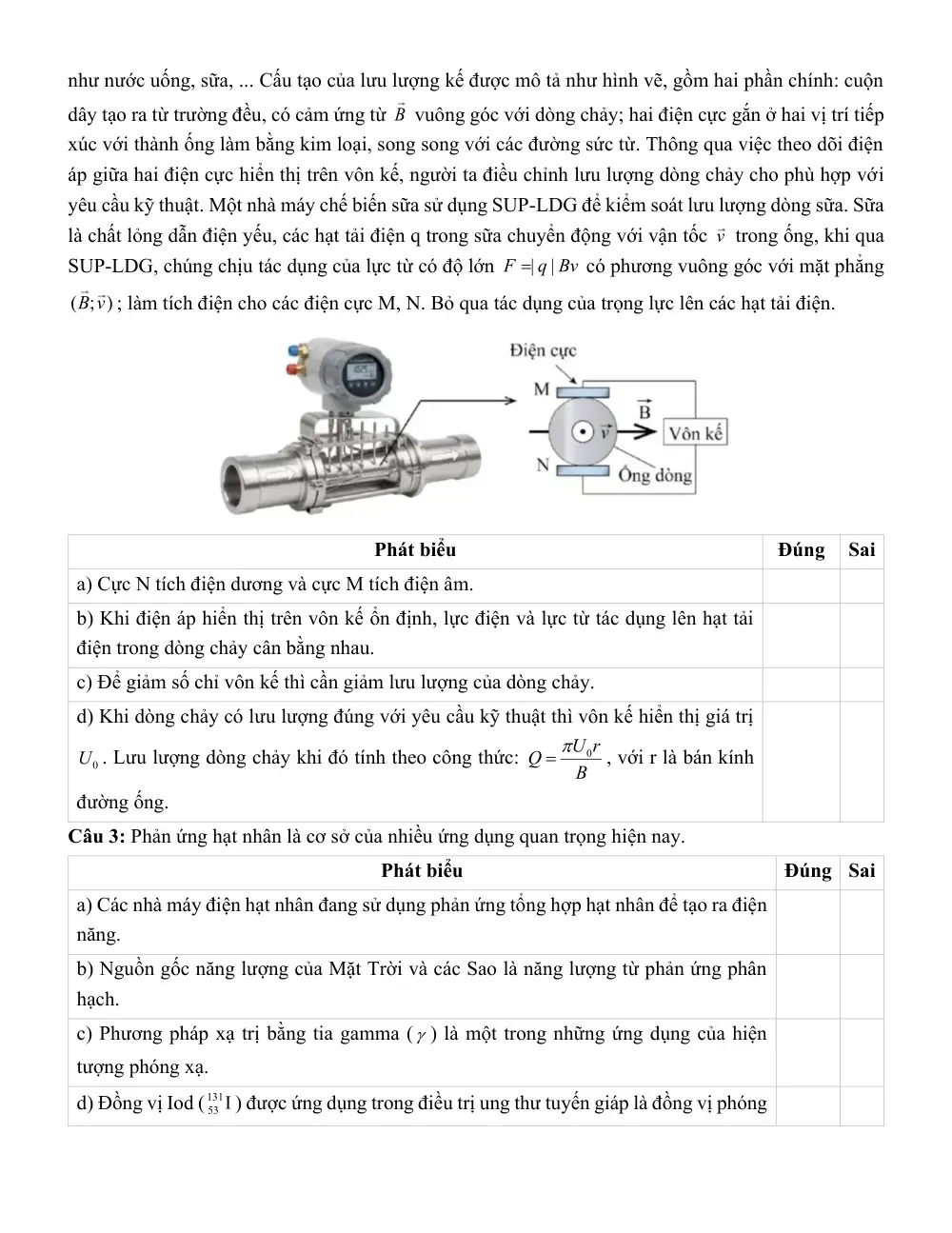 Đề thi thử Tốt nghiệp THPT Vật Lí 2025 - 2026 Liên trường THPT (đợt 2) (Nghệ An) - trang 4