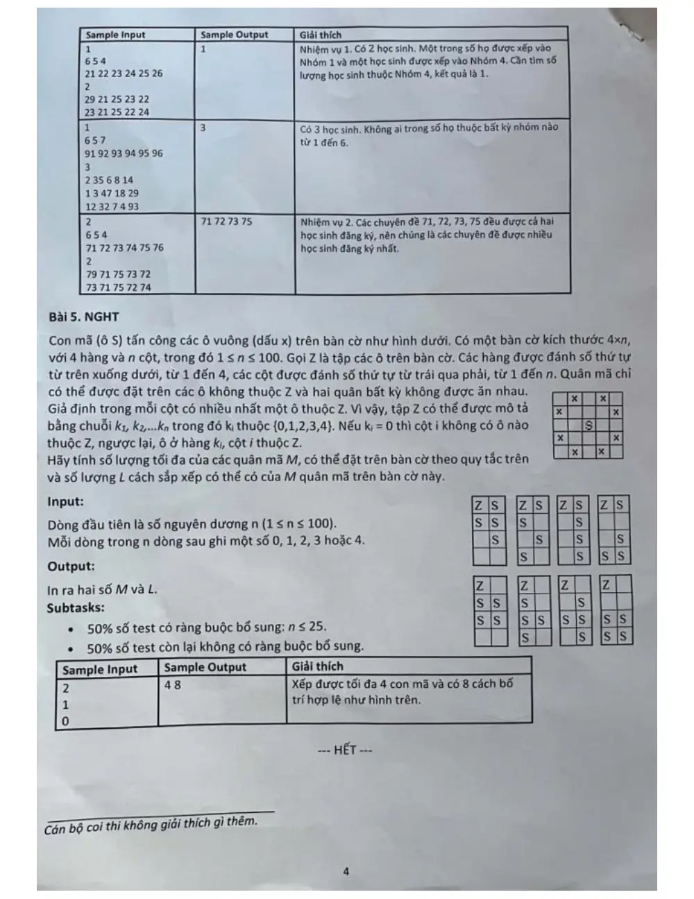 Đề tuyển sinh vào 10 Tin học 2026-2027 trường THPT chuyên KHTN (Hà Nội) - trang 4