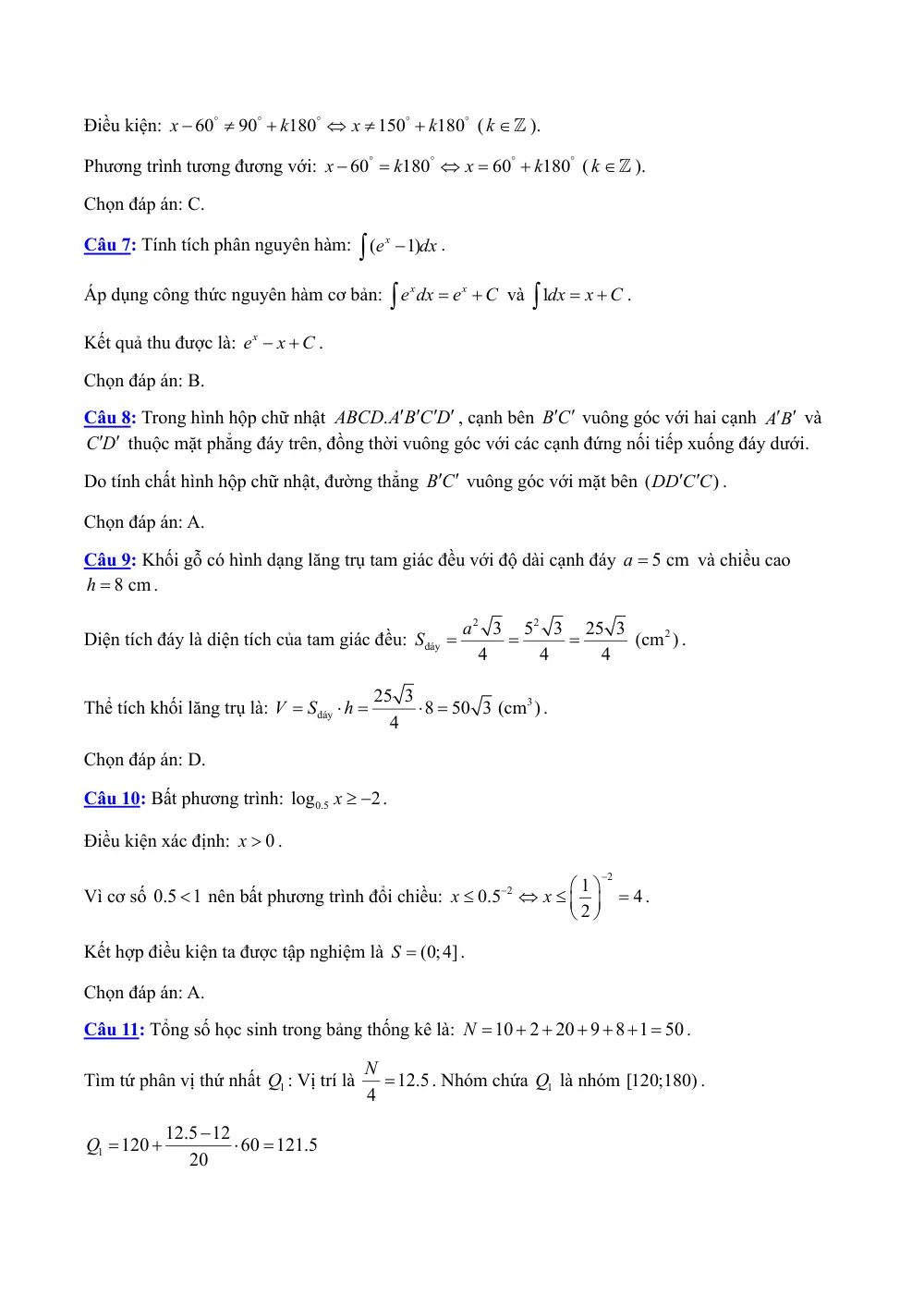 Đề thi thử Tốt nghiệp THPT Toán 2025-2026 trường THCS & THPT Long Thạnh (lần 2) (An Giang) - trang 7