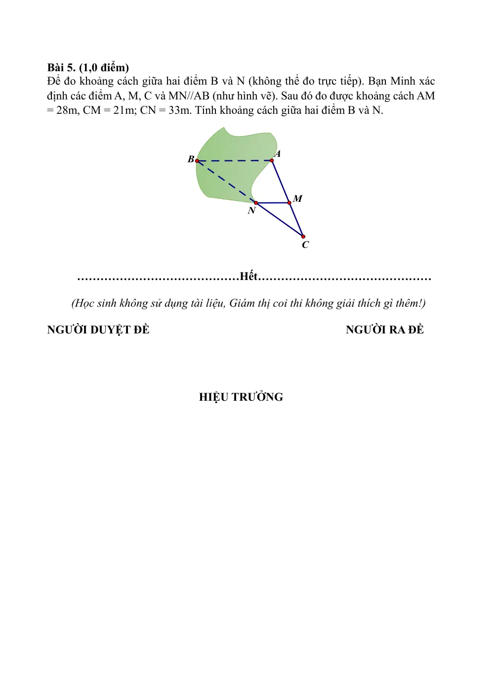 Đề thi Học kì 1 Toán 8 năm 2025-2026 trường THCS Phương Đông (Hà Nội) - trang 9
