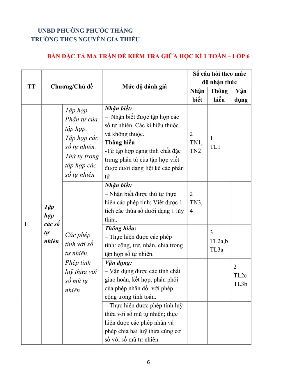 Đề thi Giữa kì 1 Toán 6 năm 2025-2026 trường THCS Nguyễn Gia Thiều (TP Hồ Chí Minh) - trang 14