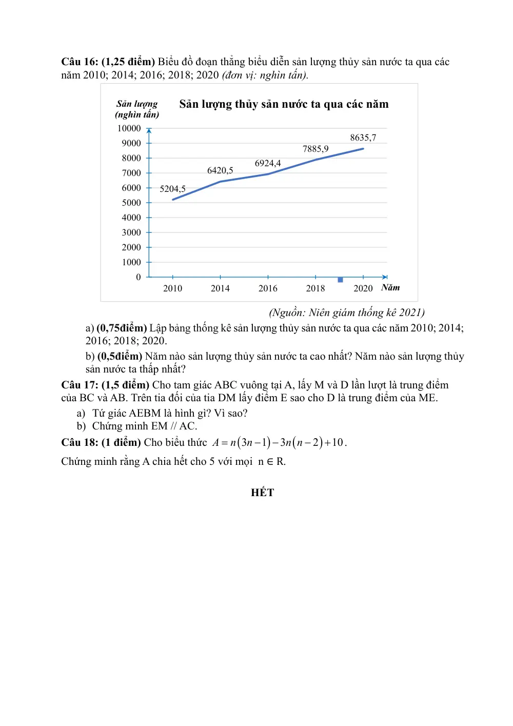 Đề thi Học kì 1 Toán 8 năm 2025-2026 trường THCS Tương Bình Hiệp (TP HCM) - trang 3