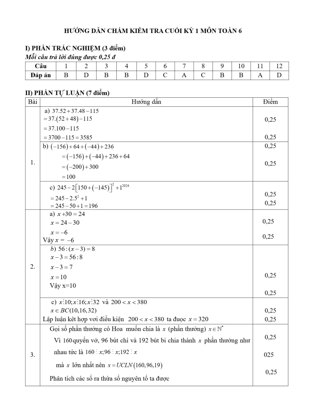 Đề thi Học kì 1 Toán 6 năm 2024-2025 Phòng GD&ĐT Chương Mỹ (Hà Nội) - trang 3