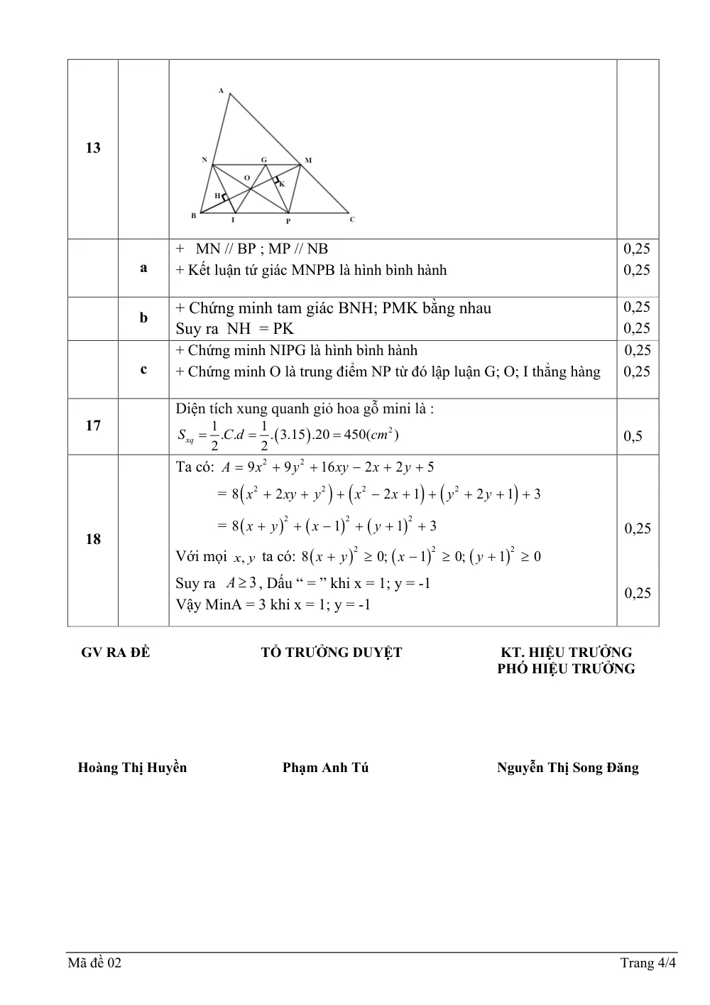 Đề thi Giữa kì 1 Toán 8 năm 2024-2025 trường THCS Ngô Gia Tự (Hà Nội) - trang 4