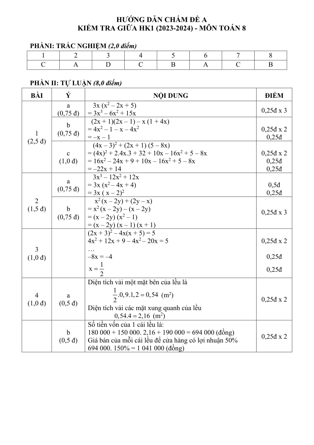 Đề thi Giữa kì 1 Toán 8 năm 2024-2025 Phòng GD&ĐT Quận 3 (TP Hồ Chí Minh) - trang 15