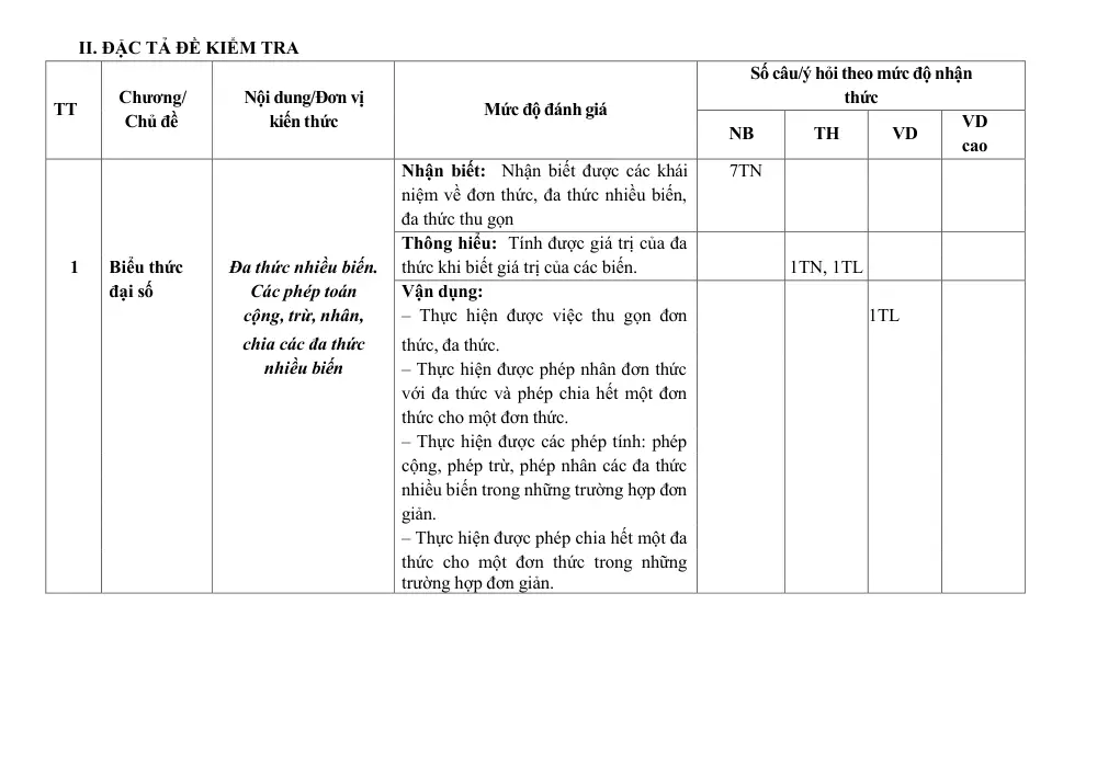 Đề thi Giữa kì 1 Toán 8 năm 2025-2026 trường THCS Tân Sỏi (Bắc Ninh) - trang 2