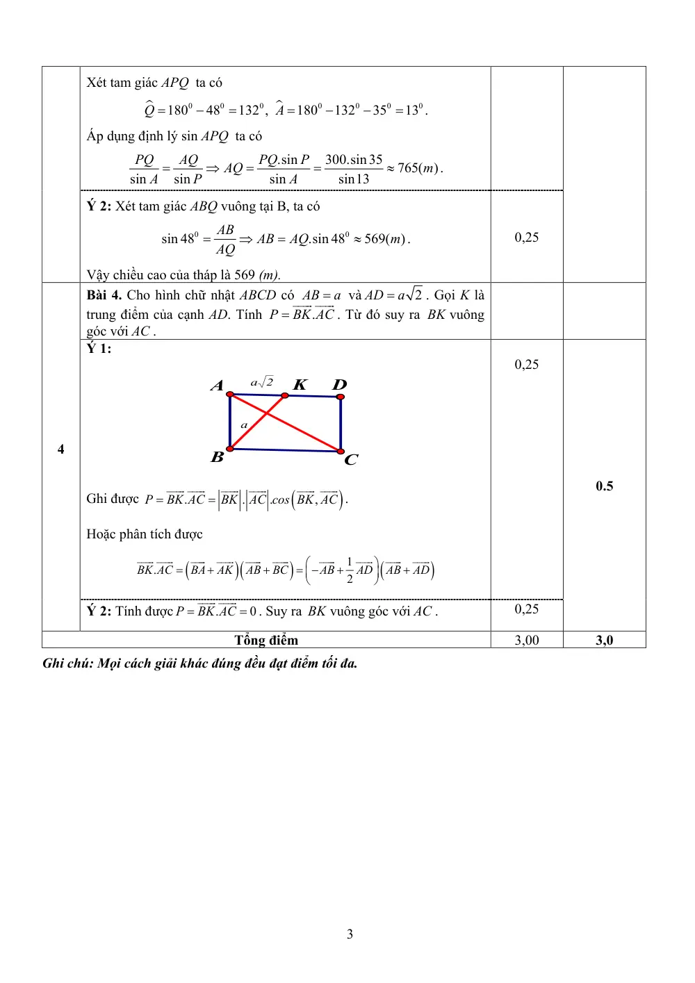Đề thi Học kì 1 Toán 10 năm 2024-2025 trường THPT Bình Dương (Bình Định) - trang 11