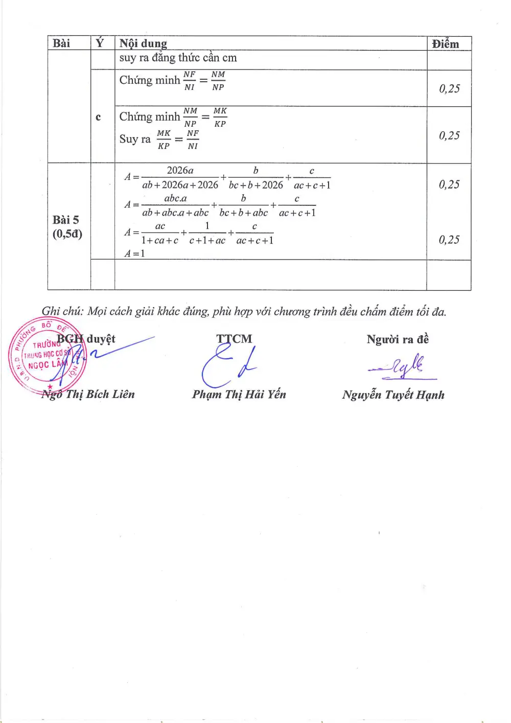 Đề thi Giữa kì 2 Toán 8 năm 2025-2026 trường THCS Ngọc Lâm (Hà Nội) - trang 10