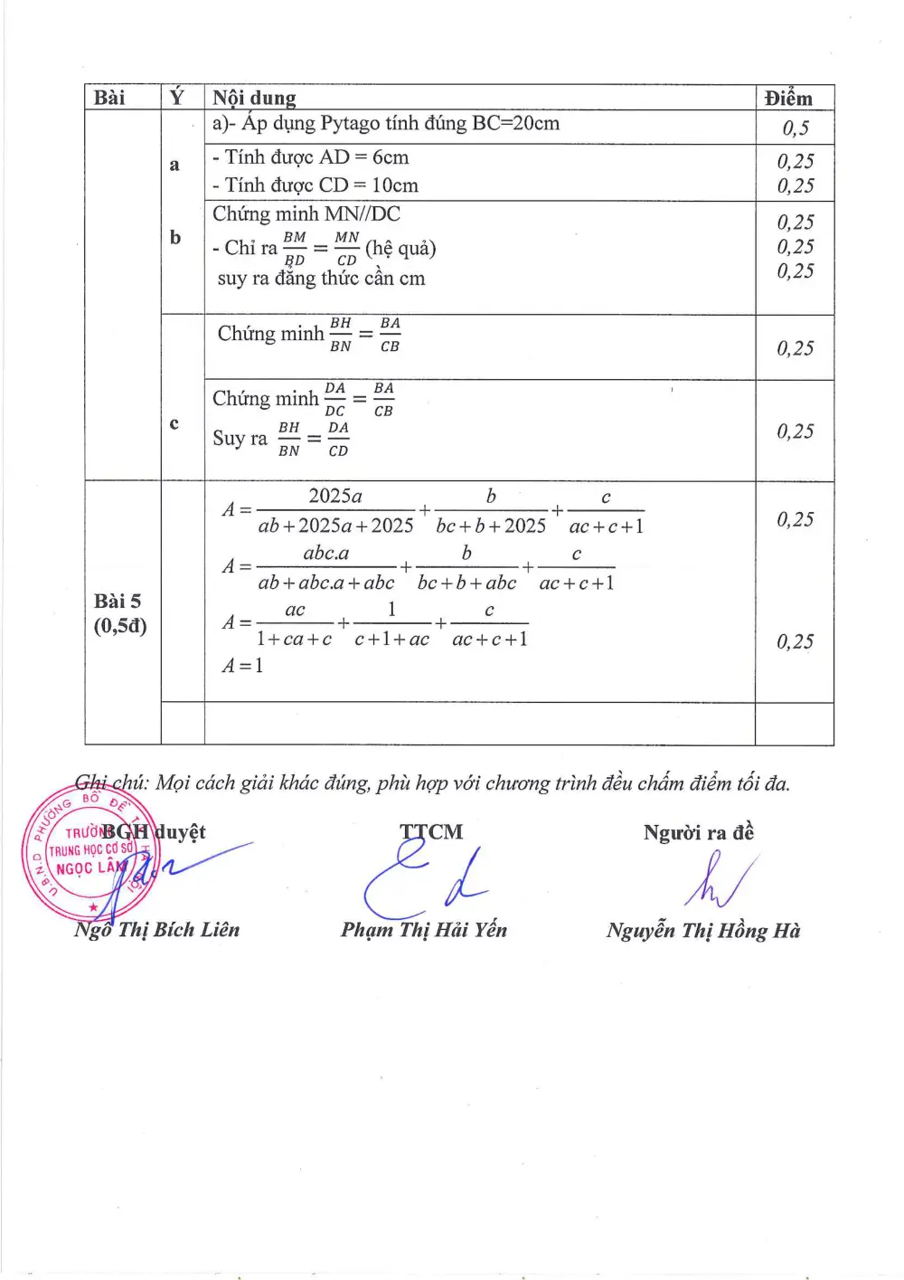 Đề thi Giữa kì 2 Toán 8 năm 2025-2026 trường THCS Ngọc Lâm (Hà Nội) - trang 5