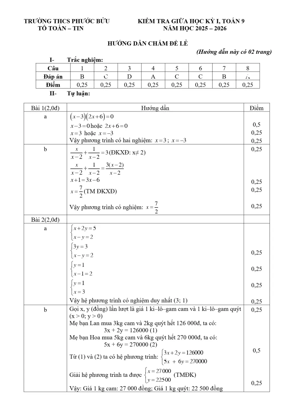 Đề thi Giữa kì 1 Toán 9 năm 2025-2026 trường THCS Phước Bửu (TP Hồ Chí Minh) - trang 10
