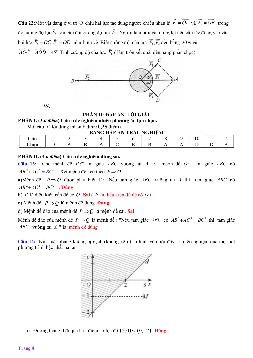Đề thi Giữa kì 1 Toán 10 năm 2024-2025 trường THPT Chuyên Biên Hòa (Hà Nam) - trang 10
